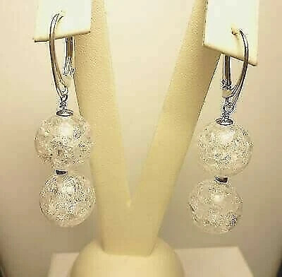 Orecchini di lusso bianchi in pietra principale topazio topazio