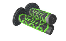 Scott Diamond Twist MX Grips Donut Black Green Kawasaki KX 65 85 125 250 KLX