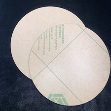 2x Laser Cut CLEAR Acrylic Blank Round Disc: 3/16 inch thick 9in Diameter