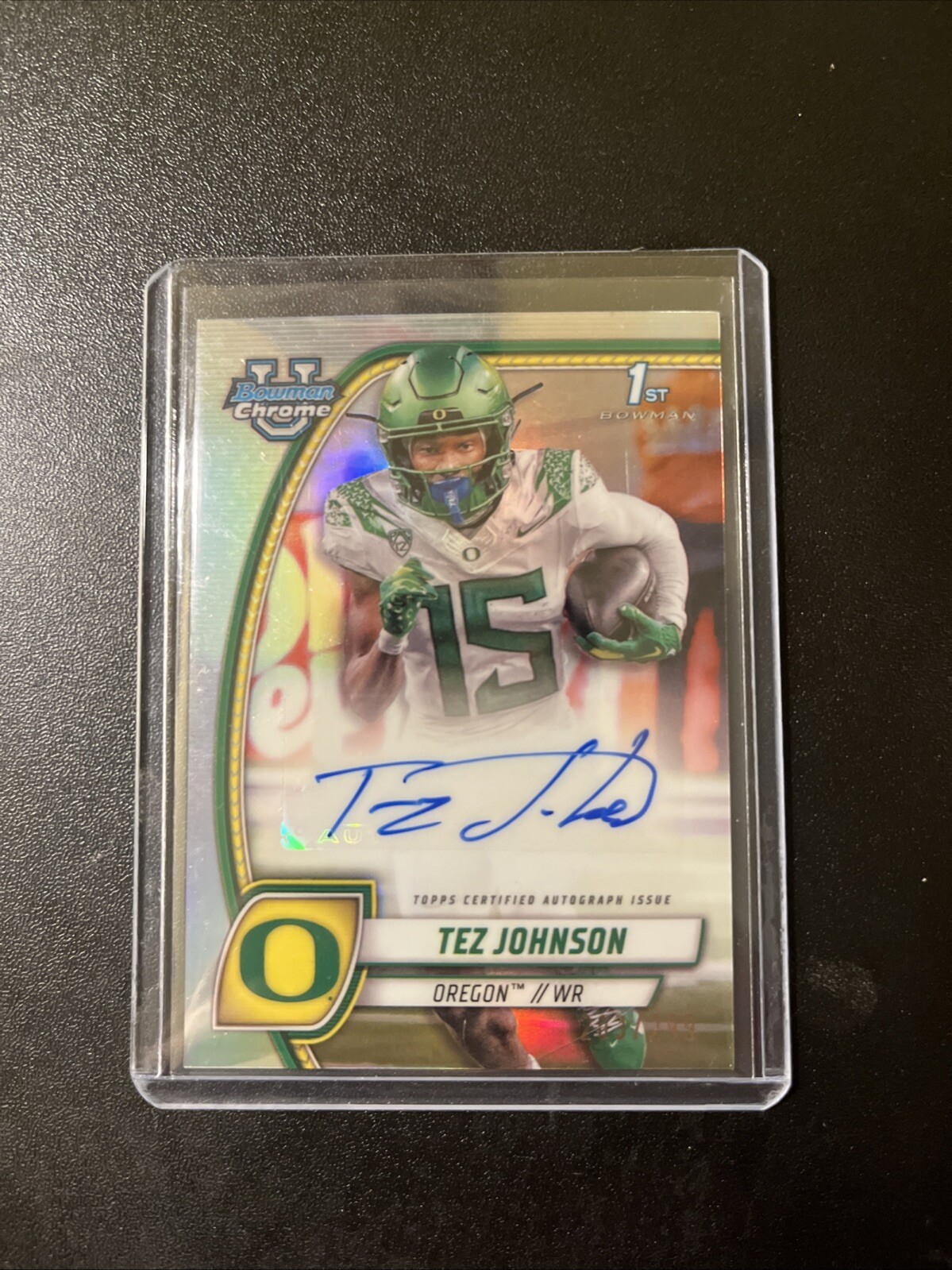2024 Bowman U Chrome FB #PA-TJO Tez Johnson /299 Refractor Auto