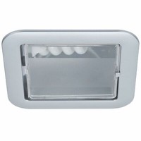 Paulmann Quality Einbauleuchten Set Eckig Sparlampe 1X9W 230V E14 120Mm Chrom M