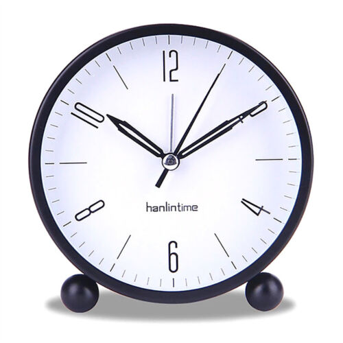 Vintage Retro Analog Alarm Clock, 4 inch Super Silent Non Ticking Small Clock - Picture 13 of 15