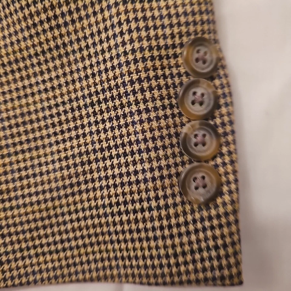 CHAPS RALPH LAUREN MEN’S SILK WOOL SPORT COAT SUIT JACKET SIZE 44 REG - Image 4 of 4