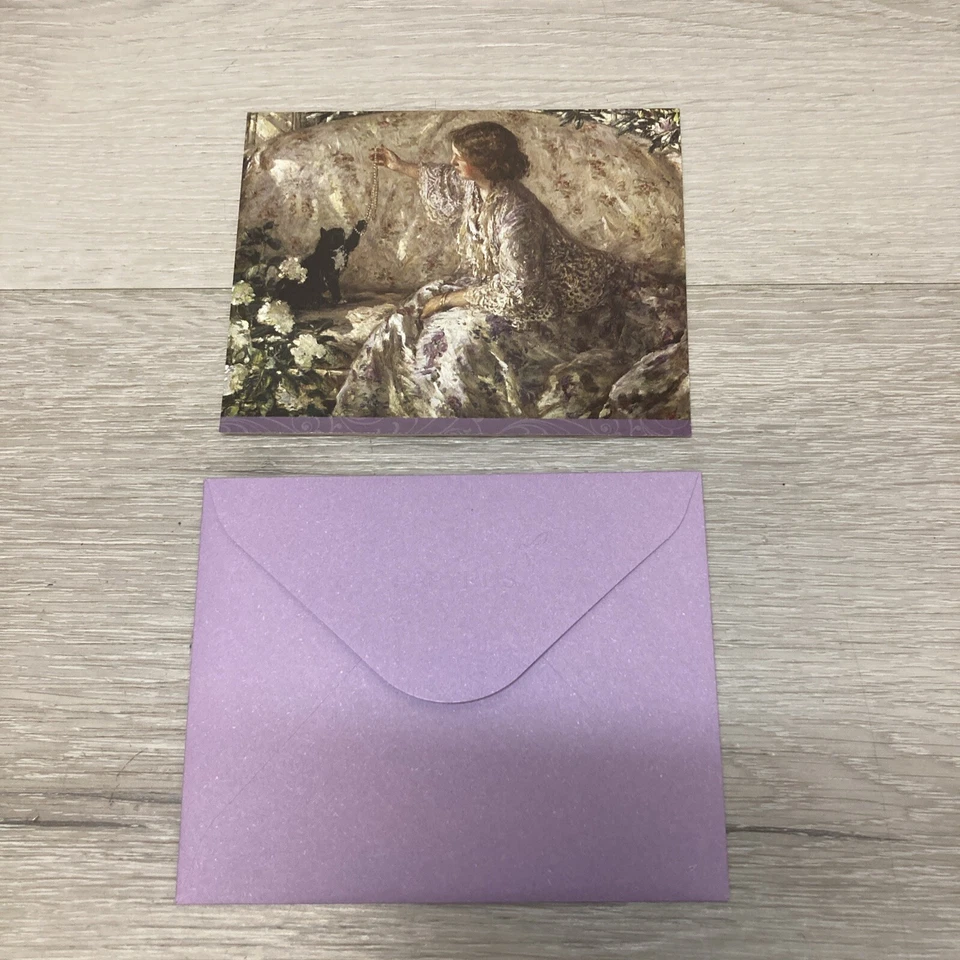 Lote Tarjetas de Felicitación Papiro Premium Vintage Note con Sobres Gatos Perro 38 Total Foto 2 de 4