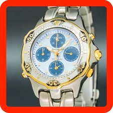 Vintage 1996 [N-MINT] SEIKO TITANIUM Chronograph Small seconds 7T34-0010 Men