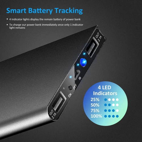 20000mAh Battery Pack for Heated Vest Jacket Pants Scarf USB Power Bank 5V/2.1A image 7
