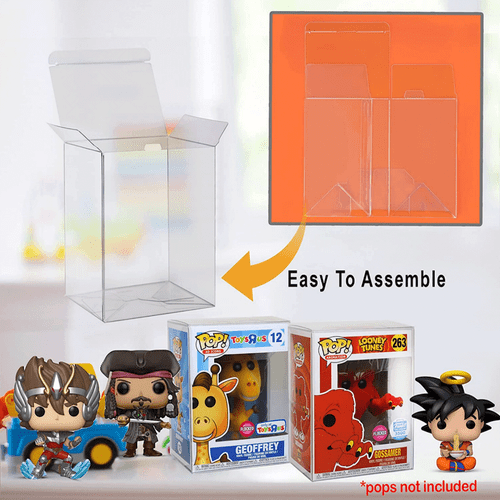 Lotto 5 custodie protettive pop 20 50 100 (0,4 mm) per Funko POP 4"! Scatola figurine vinile - Foto 12 di 12