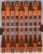2in. 2ba Gold/Silver Aluminum Dart Shafts: 3 per set
