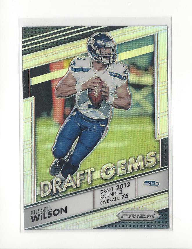 2016 Panini Prizm Draft Gems Prizms #10 Russell Wilson Seahawks