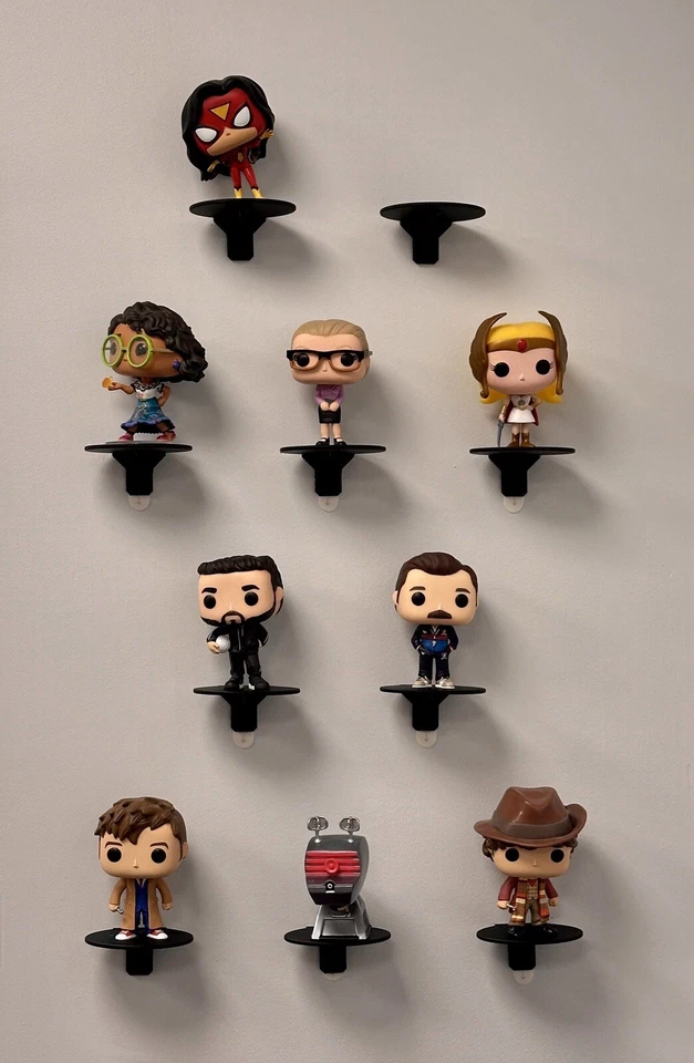 Funko Pops 4 Floating Shelves, For Out of box wall display, 3D Printed - Image 2 of 4