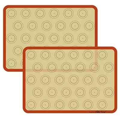 2 Pack Silicone Macaron Baking Mat Cookie Liner Pastry Baking Sheet