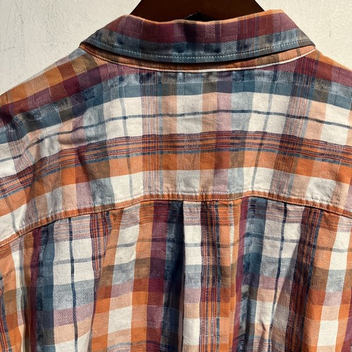 Tommy Bahama Men's Indio Coast Check Button Up Shirt Peach Melt Size 2XL - Picture 3 of 11