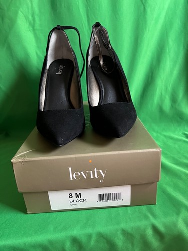 Levity Black Diva Shoes Size 8M - Picture 8 of 11