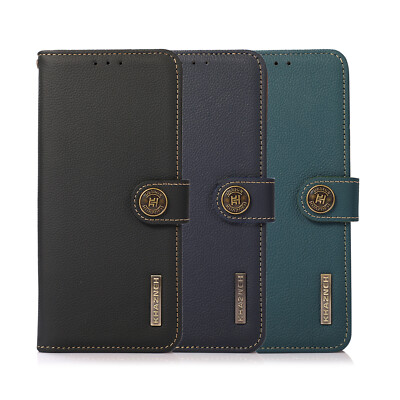 Magnetisch Echt Leder Tasche Kartenfach Flip Case Hülle fr Samsung S25 S26 Ultra