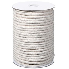 1/4" Cotton Piping Cord 6 mm Natural Cording for Sewing Piping for Pillows an...
