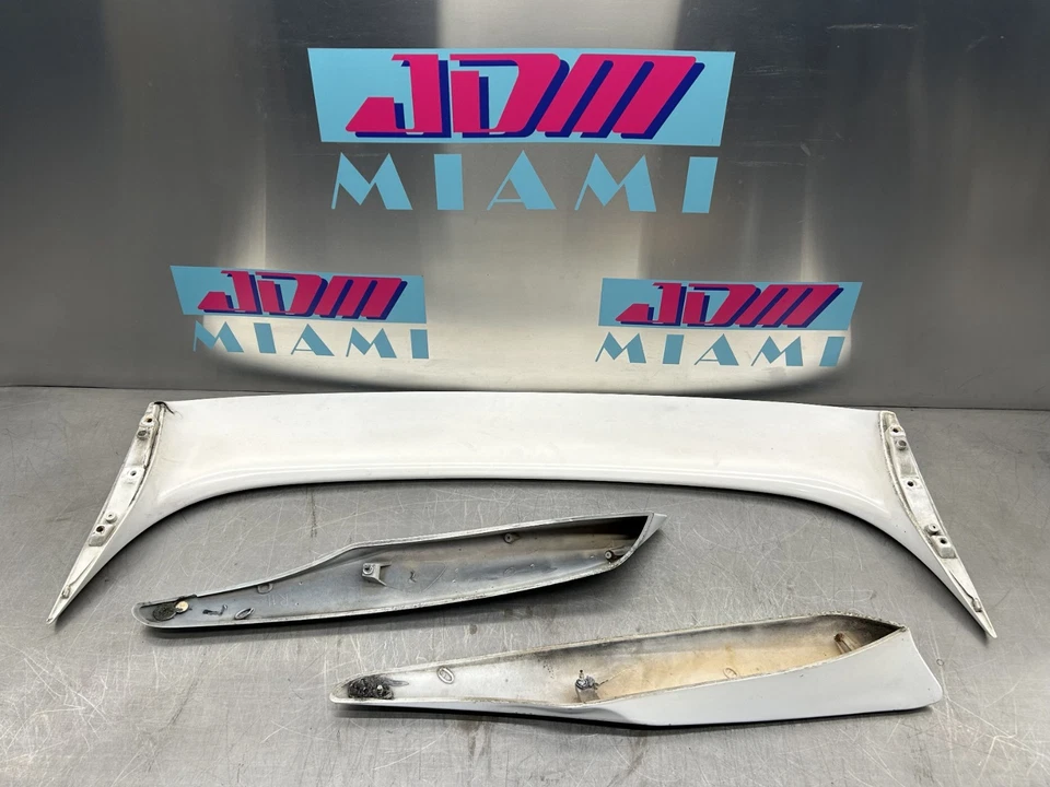 Alerón trasero de fibra de vidrio blanco SW20 TOYOTA MR2 SW20 1991-95 3 piezas Foto 2 de 4