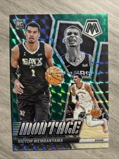 2023-24 Panini Mosaic Montage Victor Wembanyama #7 RC Rookie Green Prizm /75