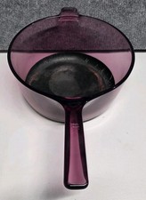 Corning Vision 2.5L Sauce Pot Cranberry Made In USA Non Stick Pyrex