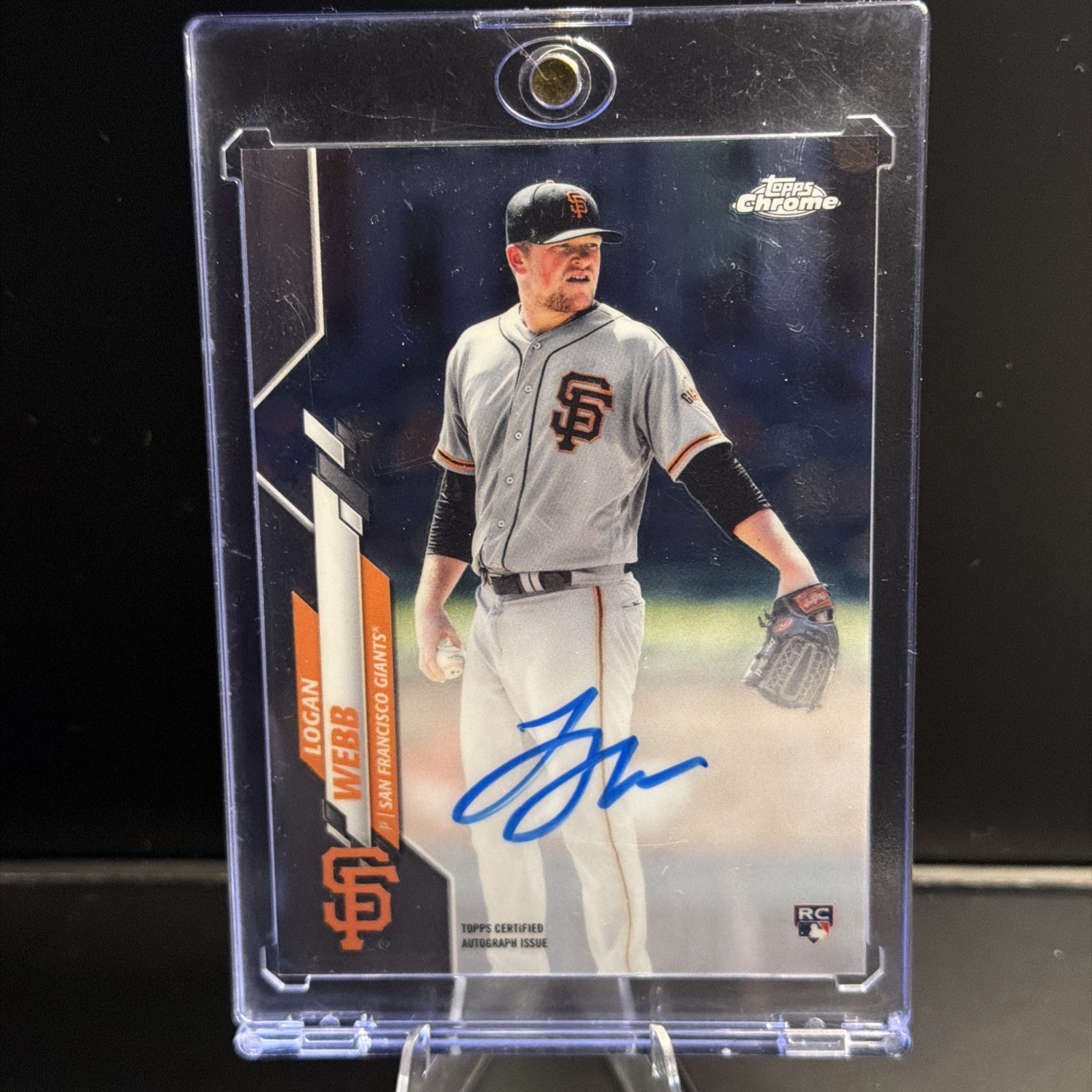 2020 Topps Chrome - Rookie Autographs Logan Webb #RA-LW (AU, RC)