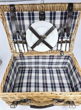 Wicker Picnic Basket Set 2 Person Picnic Hamper