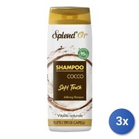 3X Splend'or Shampoo 300 Ml. Weichmachende Kokosnuss