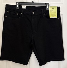 Levi's 405 Flex Eco Performance Mens 40 Standard Shorts Stretch Black Denim NWT