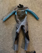 O'Neill Youth Reactor Series Size Youth 10 Wetsuit Black Grey Blue