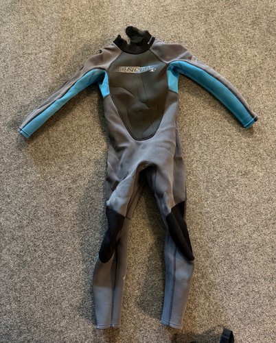 O'Neill Youth Reactor Series Size Youth 10 Wetsuit Black Grey Blue
