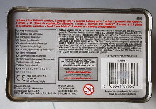 RARE 2004 MEGA BLOKS 9656 DRAGONS IRON RAIDERS BALLISTA TIN BOX NEW SEALED! - Bild 2 von 5