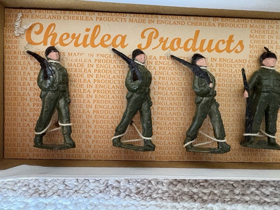 Cherilea Products American Soldiers Series A/101 9 figuras de plomo en caja original Foto 3 de 4