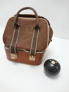 Vintage Taylor Rolph Express Lawn Bowls Set of 4 Full Bias Size 6 with Bag