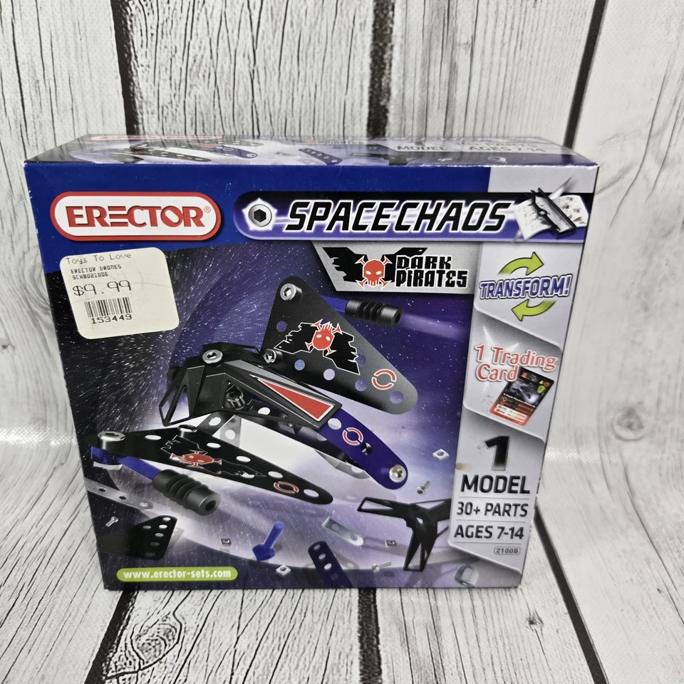 LOT OF 2 BRAND NEW ERECTOR SPACE CHAOS MODELS *SILVER FORCE & DARK PIRATES - Image 2 of 4
