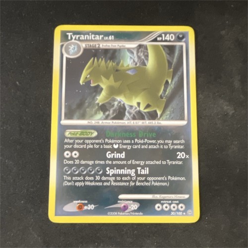 Pokémon TCG Tyranitar 30/100 Stormfront Rare English 2008