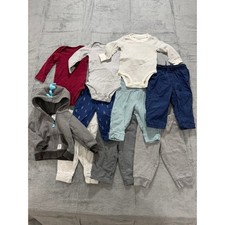 Carters Baby Boy 9 Months Clothing Bundle 10pc Dinosaur Hoodie Bodysuits Pants