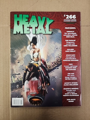 Vintage 2013 Heavy Metal Magazine #266 Factory Sealed. Dave Seely Cover Art. C3