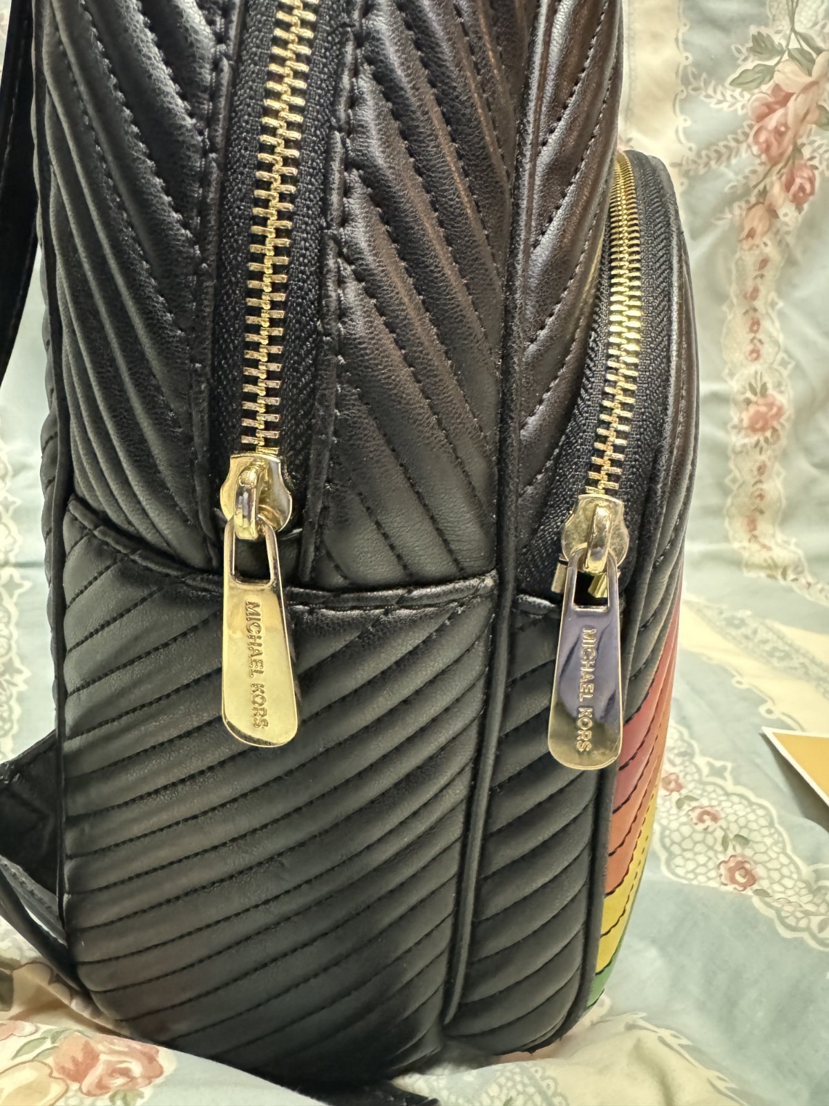 Authentic Michael Kors Rainbow Backpack (rare) - image 2