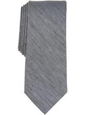 Bar III Mens  fit Tie Necktie One Size Grey