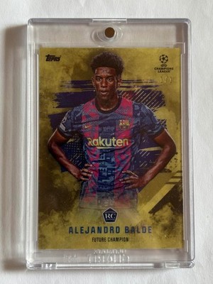 Alejandro Balde 1/1 Rookie RC Topps Future Champion GOLD FC Barcelona