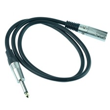 5m 6.35mm Mono Jack Plug to XLR Male plug Audio Lead