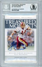 2019 Panini National Treasures - Treasured Moments #67 John Riggins /75 BGS Auto