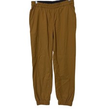 prAna Dark Khaki Brown Alana Nylon Jogger Outdoor Hiking Pants Womens M