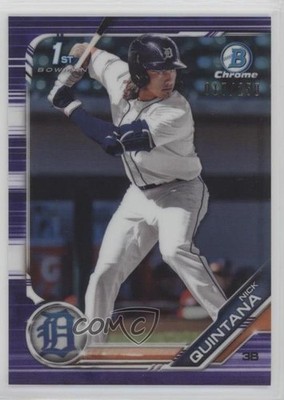 2019 Bowman Draft Chrome Purple Refractor 17/250 Nick Quintana #BDC-105 09wc