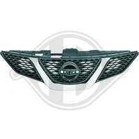 Diederichs KüHlergitter FüR Nissan Qashqai II J11 J11_ Chrom/Schwarz