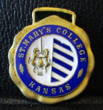 St Marys College School Insignia Logo Seal Pocket Watch Fob Langrock Bros. Co NY
