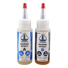 Brampton Marine Epoxy 4 Ounces Strong Bonding for Boat Repair Water Resistant