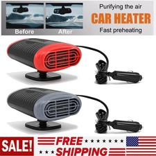 360  Portable Electric Car Heater 12VDC Heating Fan Defogger Defroster Demister