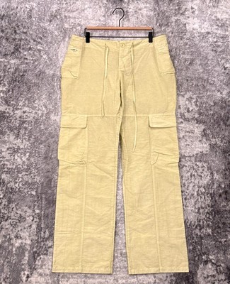 New Paloma Wool Pants 42 / US 10 Womens Floresta Low Rise Cargo Cotton Linen