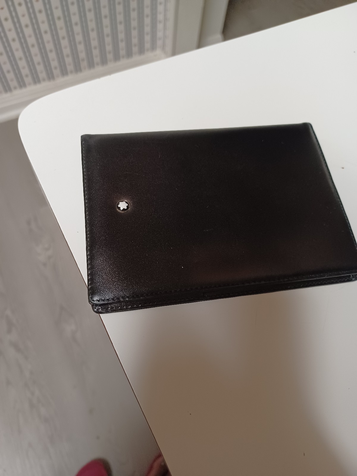 Montblanc Satorial Passport Card Holder Genuine Black Leather Japan image 8