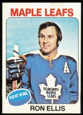 1975-76 TOPPS RON ELLIS TORONTO MAPLE LEAFS #59 EXMT-NM