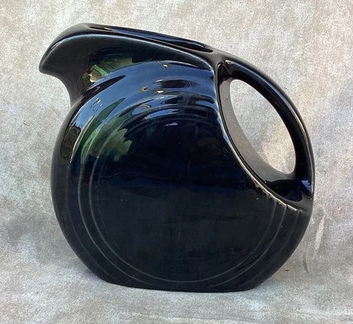 Fiesta Black Disc Pitcher 5-1/2 Inches Tall